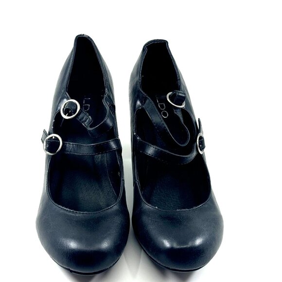 ALDO Flosiro-96 Mary Jane Double Strap Pump Heel Shoe, EU 40, Black - Picture 4 of 12